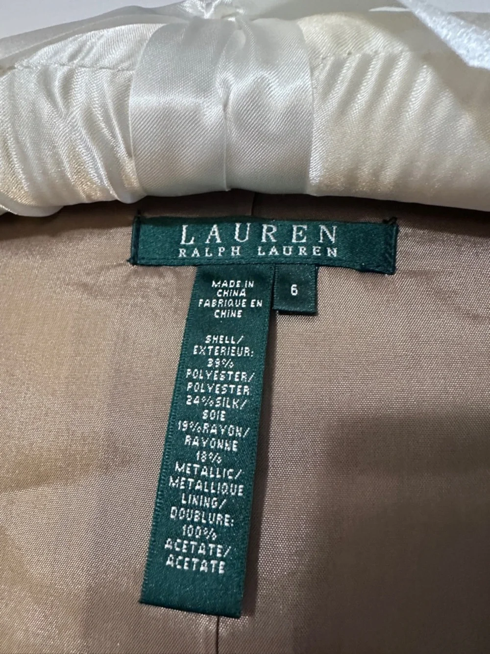 Ralph Lauren Metallic Gold Paisley Vest - Picture 2 of 5